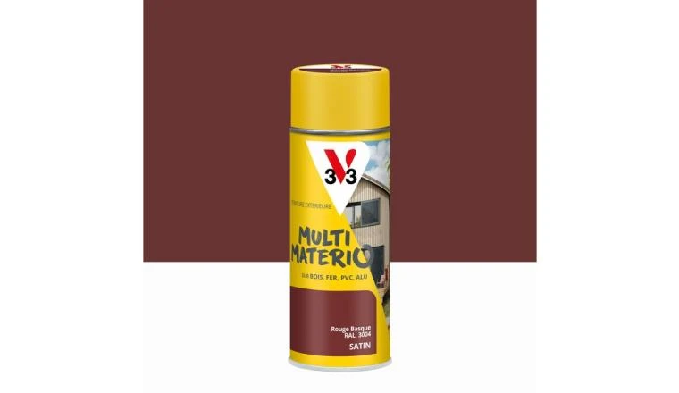 PEINTURE AEROSOL ROUGE BASQUE SATIN V33 400ML