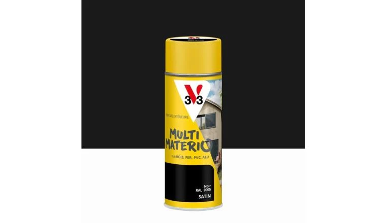 PEINTURE AEROSOL NOIR SATIN V33 400ML
