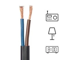 CABLE HO3VVH2F 2X0.75 NR B/15M