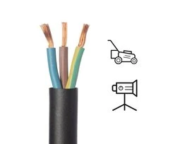 CABLE HO7RNF 3G 1.5 MM2 NOIR 5 METRES