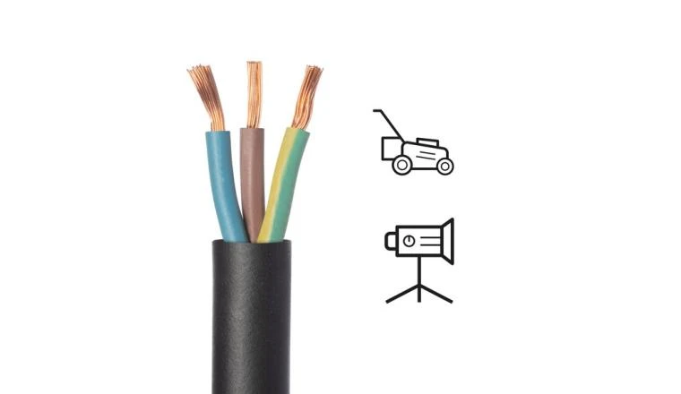 CABLE HO7RNF 3G 1.5 MM2 NOIR 5 METRES