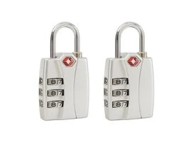 Cadenas pour bagage certifié TSA à combinaison x2