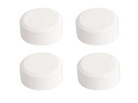 FIXATION MIROIR RONDE BLANCHE X4