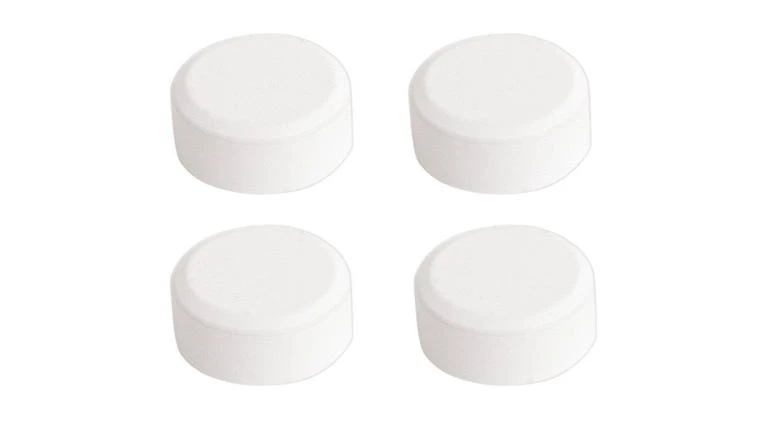 FIXATION MIROIR RONDE BLANCHE X4