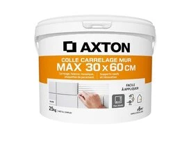 COLLE PATE MUR INTERIEUR AXTON MAX 30X60CM BLANC 25KG