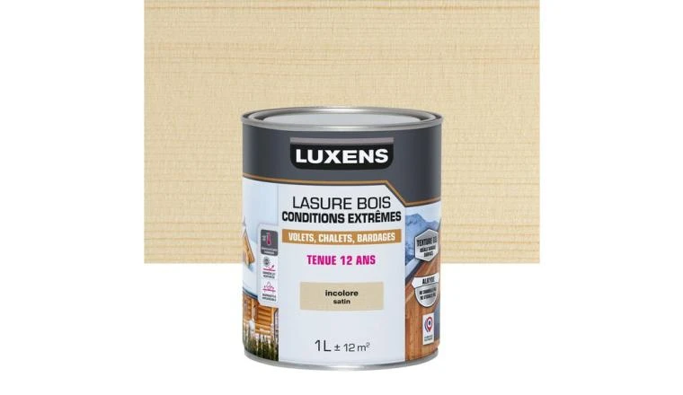 LASURE LUXENS CONDITIONS EXTREMES 12 ANS INCOLORE BRILLANT 1L