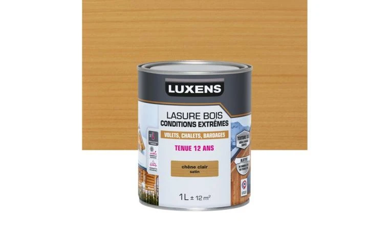 LASURE LUXENS CONDITIONS EXTREMES 12 ANS CHENE CLAIR BRILLANT 1L