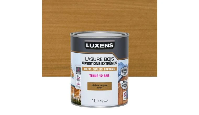 LASURE LUXENS CONDITIONS EXTREMES 12 ANS CHENE MOYEN BRILLANT 1L
