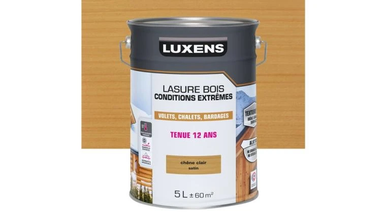 LASURE LUXENS CONDITIONS EXTREMES 12 ANS CHENE CLAIR BRILLANT 5L