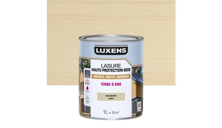 LASURE LUXENS 8 ANS INCOLORE SATINE 1L