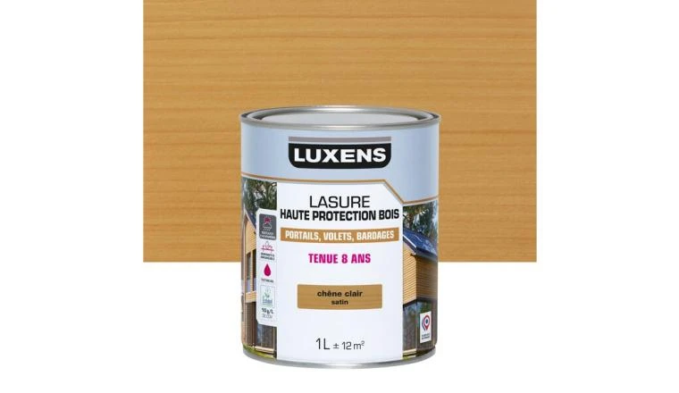 LASURE LUXENS 8 ANS CHENE CLAIR SATINE 1L