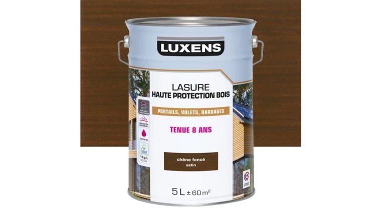LASURE LUXENS 8 ANS CHENE FONCE SATINE 5L