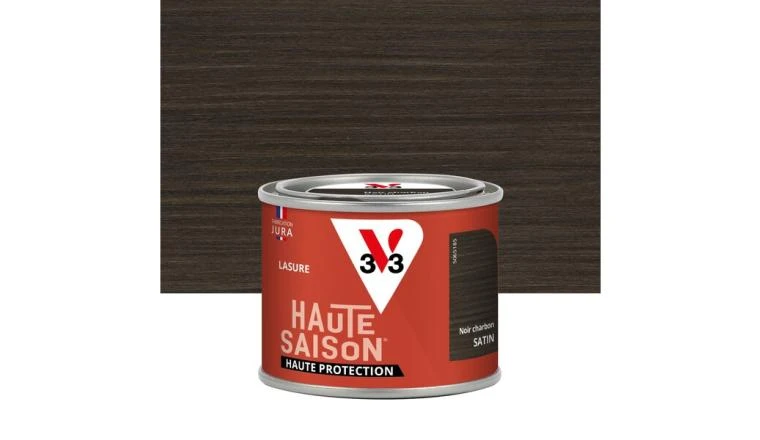LASURE V33 HAUTE SAISON 8ANS NOIR CHARBON 0.125L