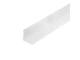 CORNIERE PVC BLC 10X10X1-1M