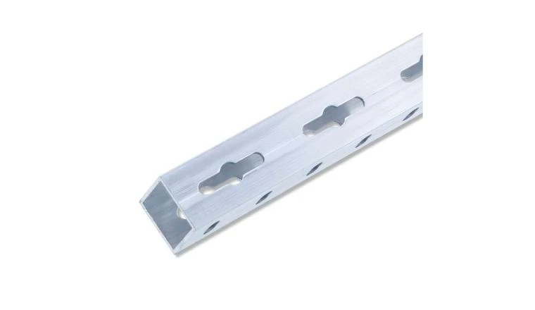 TUBE CARRE PERFO ALU 23.5 1M
