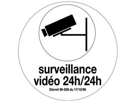 ADHESIF SOUPLE DIAM.80 VIDEOPROTECTION 24H 24H