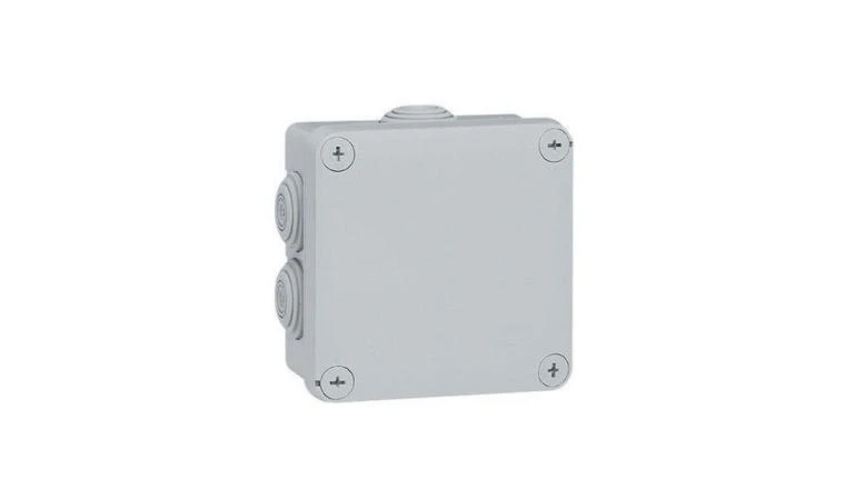 BOITE DERIV PLEXO 100X100 GRIS