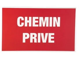 PLAQUE 330X200 CHEMIN PRIVE