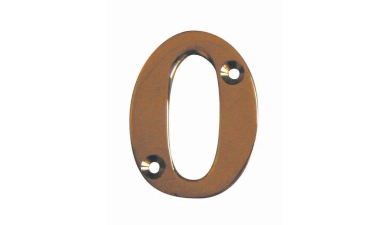 CHIFFRE 0 51MM LAITON