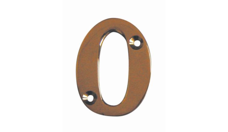 CHIFFRE 0 51MM LAITON