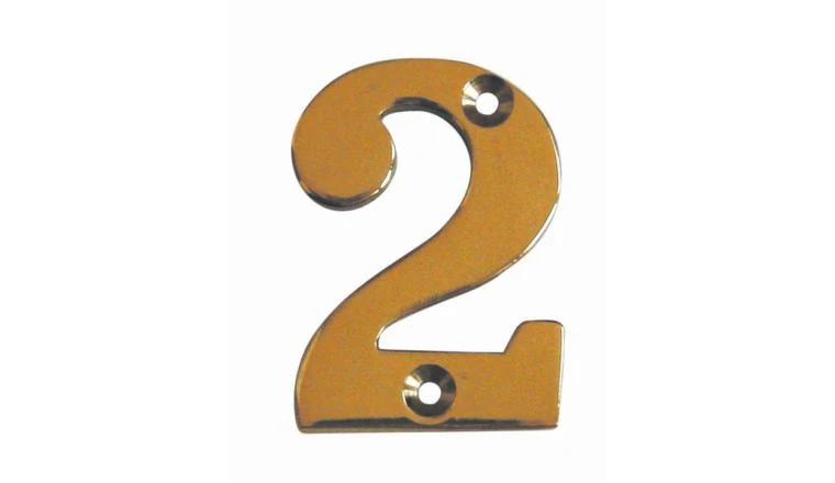 CHIFFRE 2 51MM LAITON