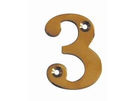 CHIFFRE 3 51MM LAITON