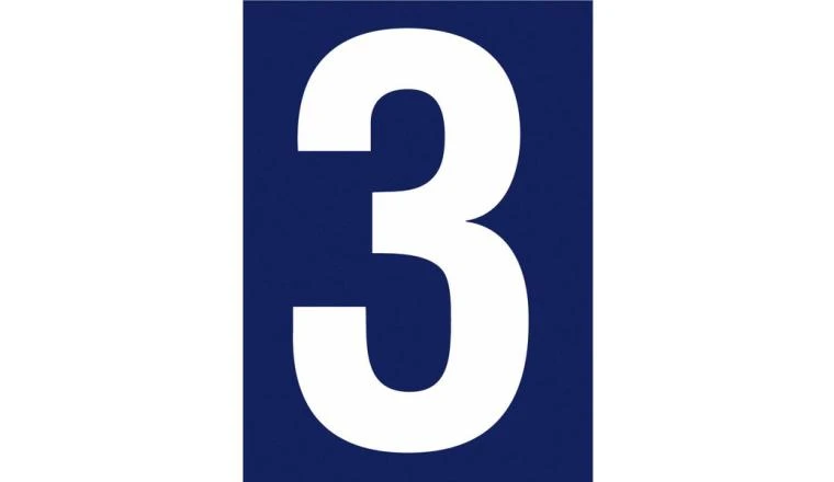 NUMERO RUE 3 ADHESIF