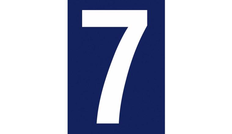 NUMERO RUE 7 ADHESIF
