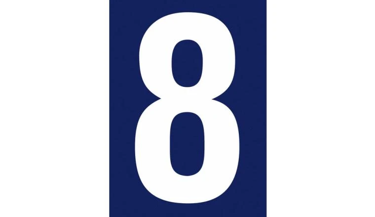 NUMERO RUE 8 ADHESIF