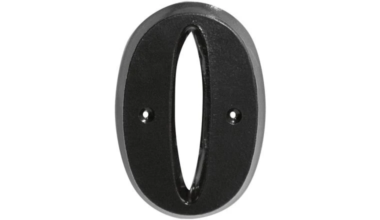 CHIFFRE 0 80MM ZAMAK NR
