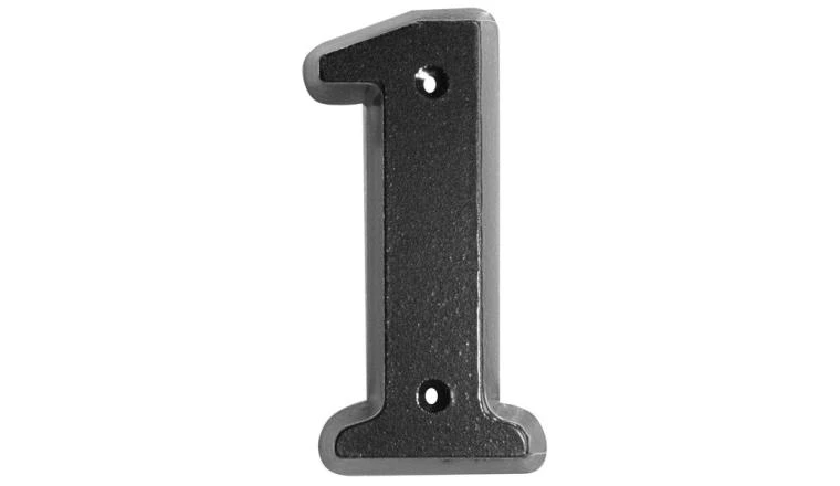 CHIFFRE 1 80MM ZAMAK NR