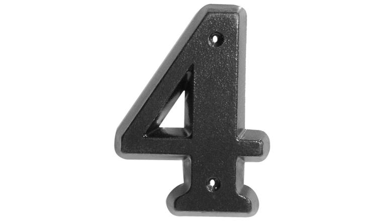 CHIFFRE 4 80MM ZAMAK NR