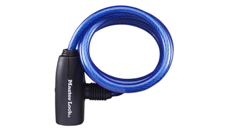 Câble anti vol à clé 1m80 Ø8mm différents coloris Master Lock 8127EURDPRO