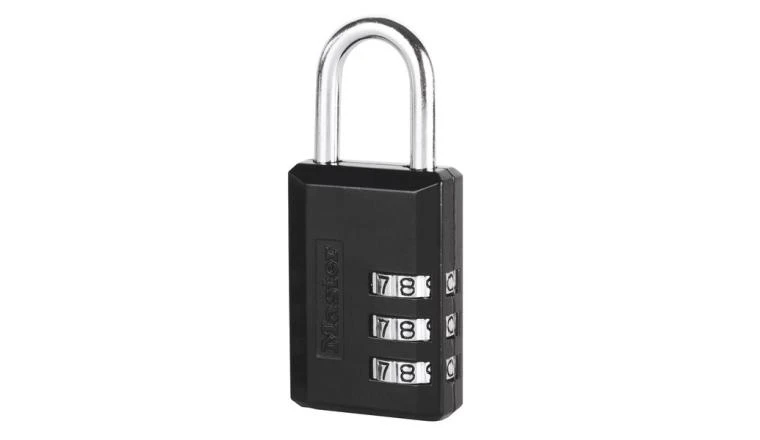 Cadenas à combinaison 3 chiffres 30mm noir Master Lock 647EURD