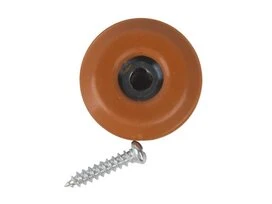 PATINS GLISS+VIS STANDERS MARRON 22MM LOT DE 4