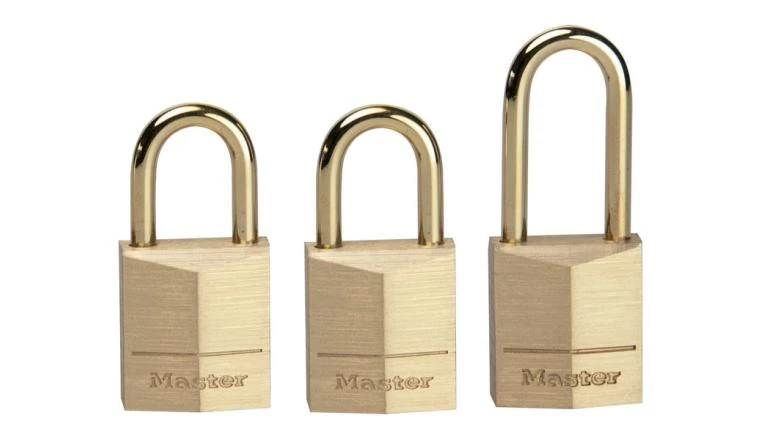 Lot de 3 cadenas laiton massif 15mm de large Master Lock 3115EURD