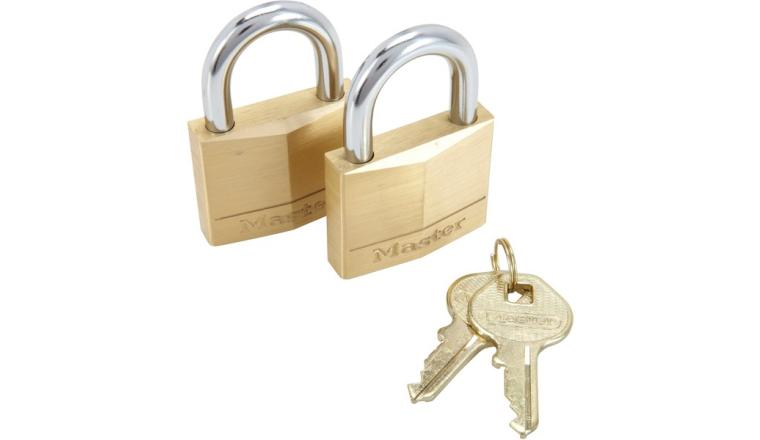 Cadenas en laiton massif 40mm Lot de 2 Master Lock 140EURT