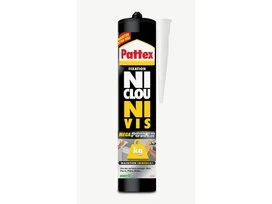 Colle mastic ni clou ni vis Mega Power Pattex 370gr