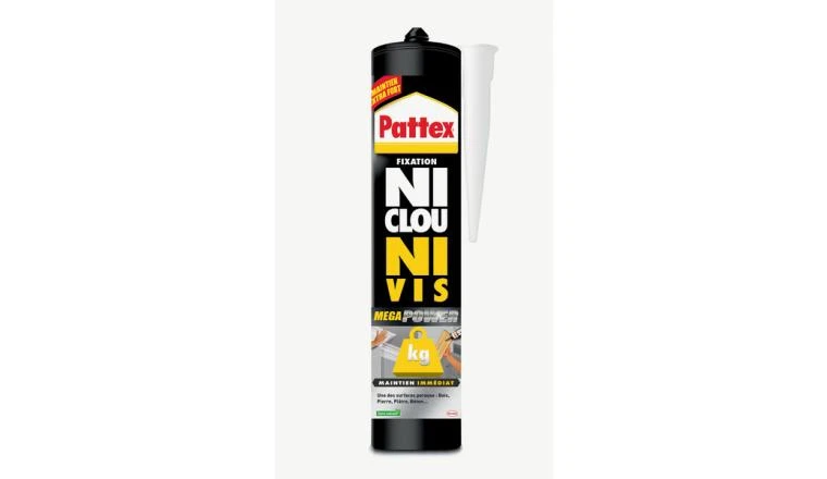Colle mastic ni clou ni vis Mega Power Pattex 370gr