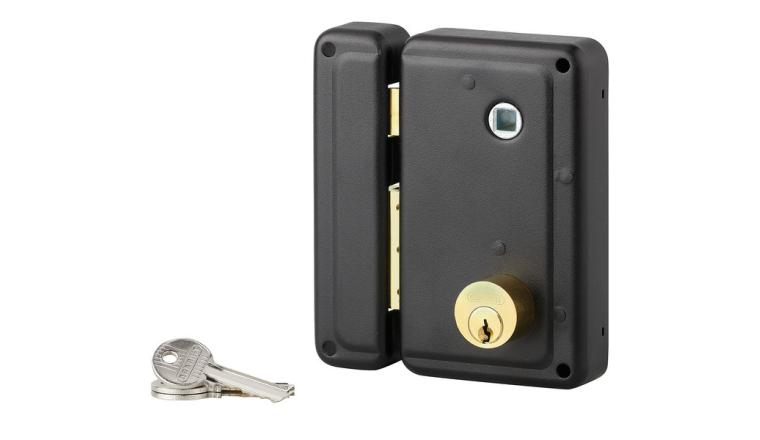 SERRURE VERTICALE DOUBLE CYLINDRE 45MM 75X130 GAUCHE