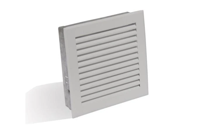 GRILLE CHEMI 170X170 LAMEL BLC
