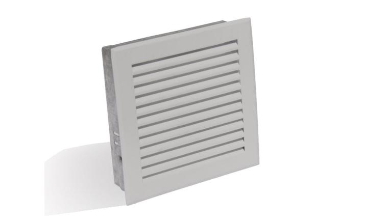 GRILLE CHEMI 170X170 LAMEL BLC
