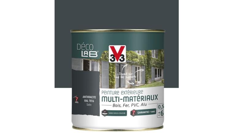 PEINTURE EXTERIEURE MULTIMATERIAUX ANTHRACITE SATIN V33 0.5L