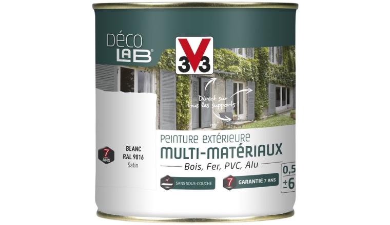 PEINTURE EXTERIEURE MULTIMATERIAUX BLANC SATIN V33 0.5L