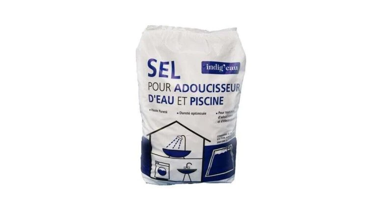 Pastilles de sel pour adoucisseur d'eau et piscine sac de 25kg