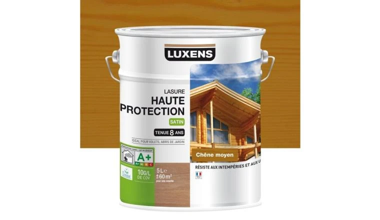 LASURE LUXENS 8 ANS CHENE MOYEN SATINE 5L