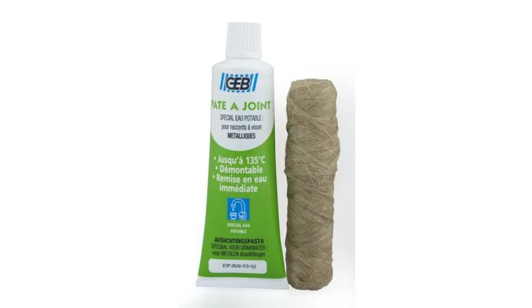 Pâte à joint + filasse kit étanchéité spécial eau potable