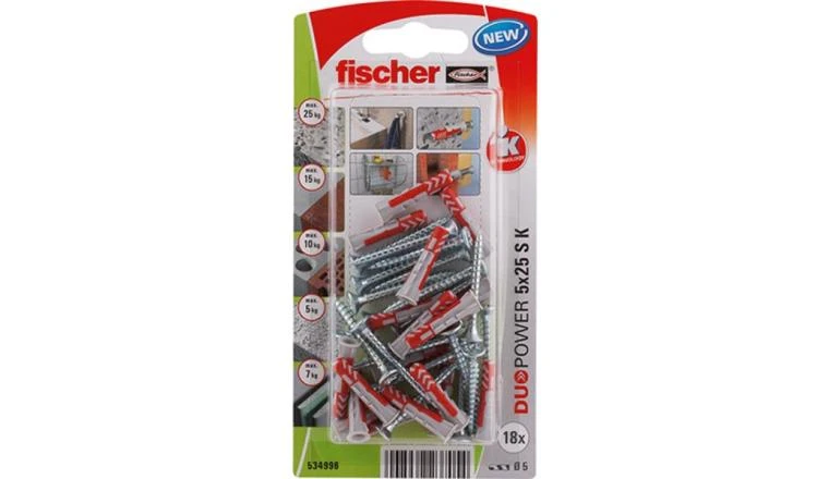 CHEVILLE MULTIMATERIAU 5X25 FISCHER