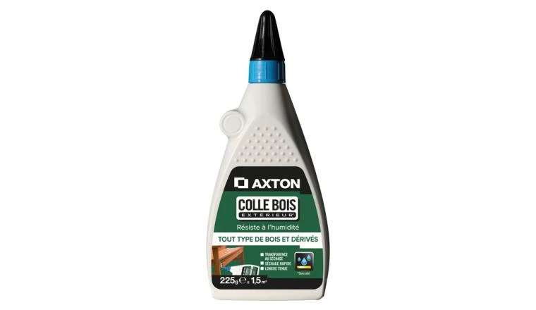 COLLE D'ASSEMBLAGE VINYL BOIS EXT HUMIDE D3 AXTON TRANSPARENT BIB 215G