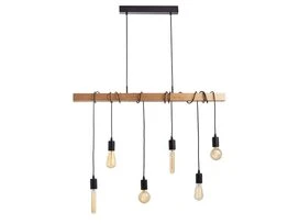 SUSPENSION TOWNSHED E27 6X60W BOIS
